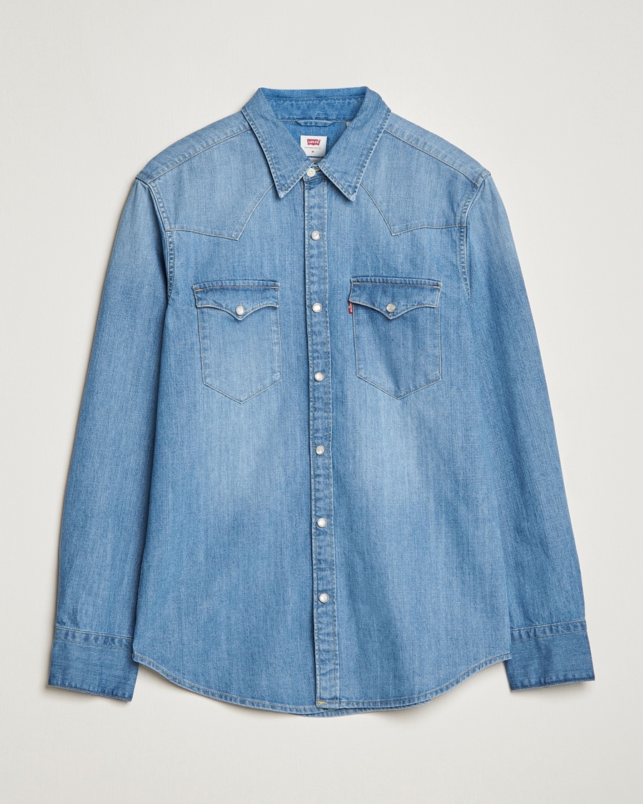 Levi's Barstow Western Standard Shirt Light Blue – Blauw