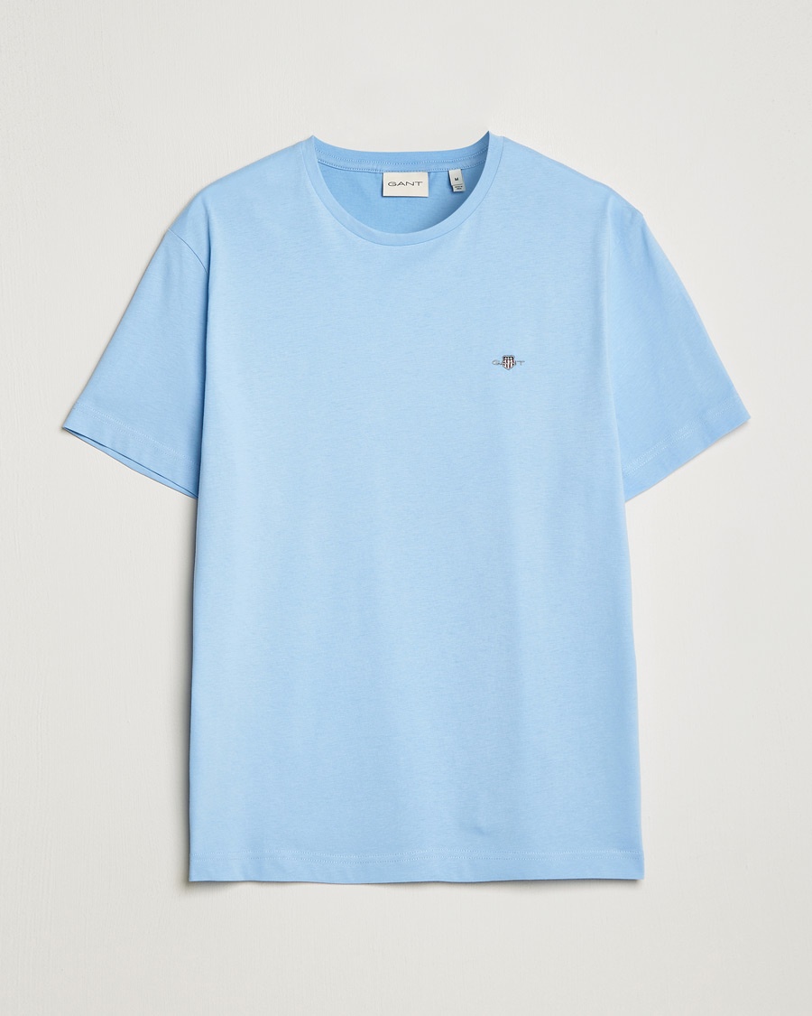 Gant The Original Solid T-Shirt Capri Blue – Blauw