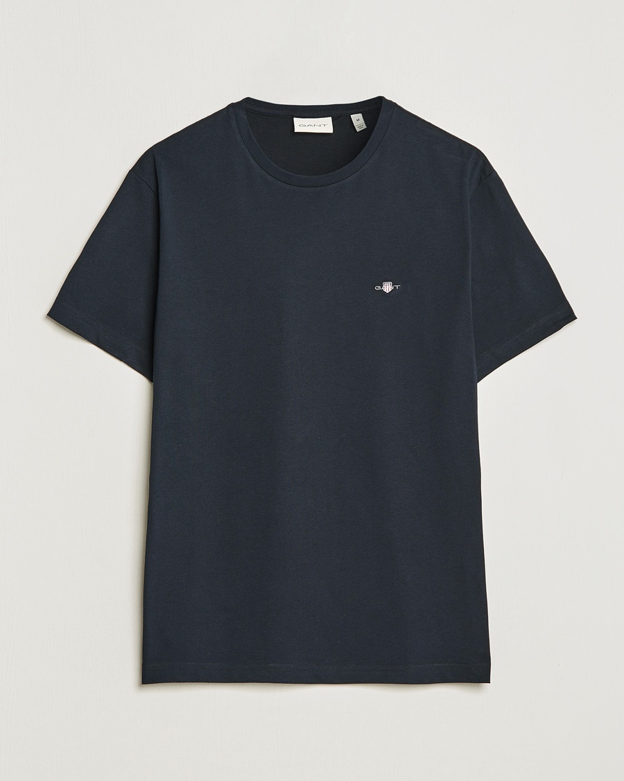 Gant The Original Solid T-Shirt Black – Zwart