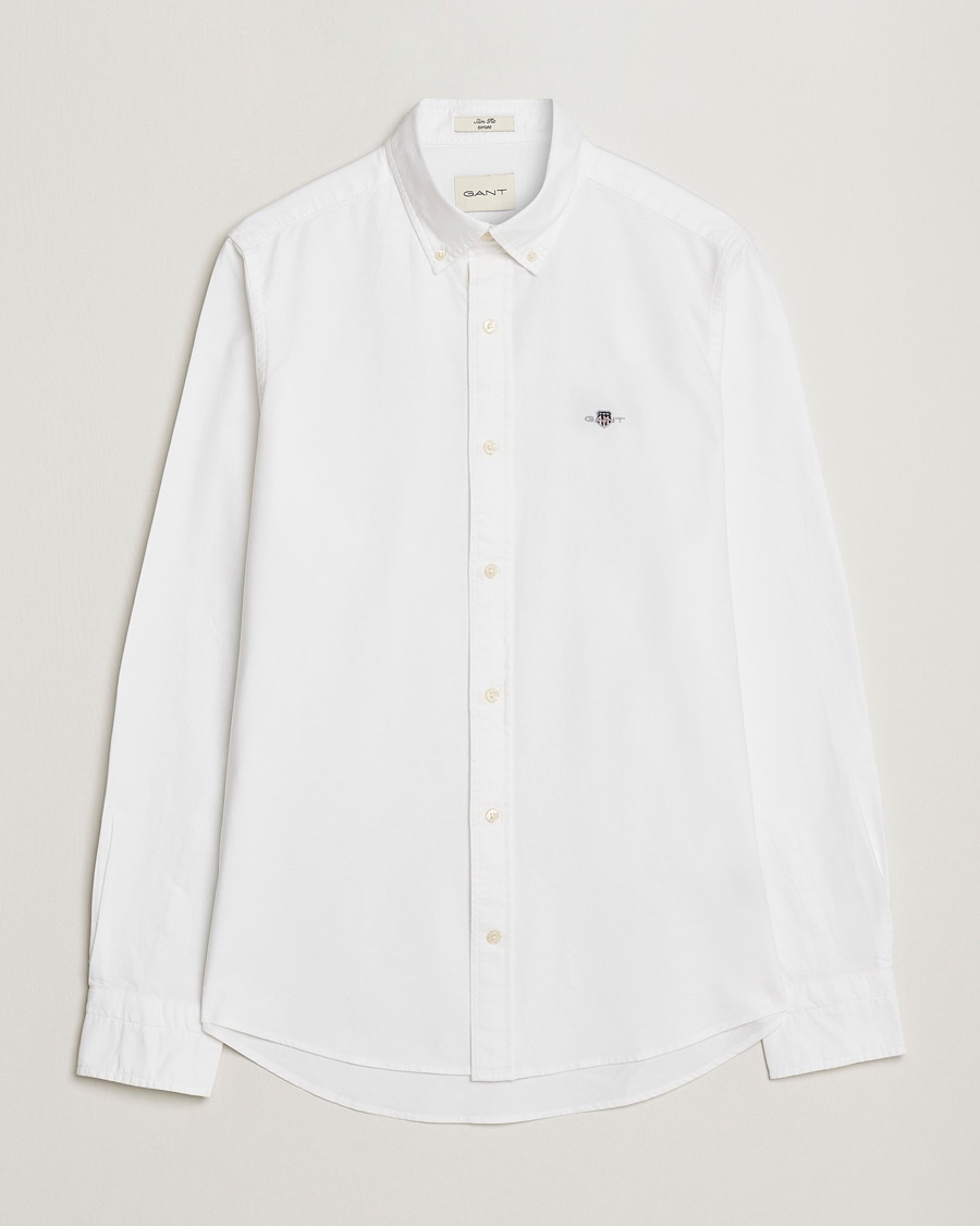 Gant Slim Fit Oxford Shirt White – Wit
