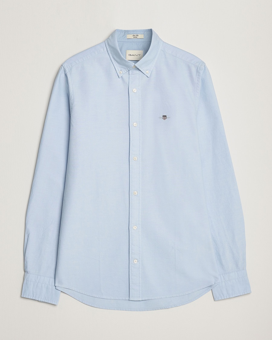 Heren | | GANT | Slim Fit Oxford Shirt Light Blue