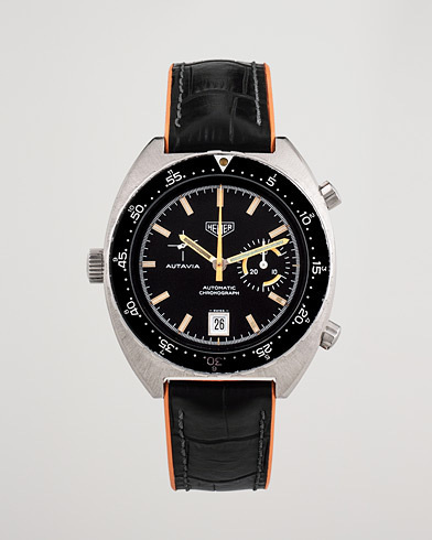 Heren | Pre-Owned & Vintage Watches | Heuer Pre-Owned | Autavia 15630 MH Orange Boy Steel Black