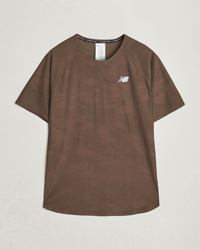 Heren | T-Shirts | New Balance Running | Q Speed Jacquard T-Shirt Dark Mushroom