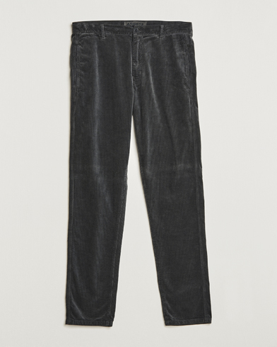 Heren | Sale | Aspesi | Drawstring Corduroy Trousers Charcoal