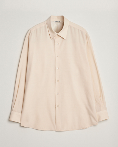 Heren | Sale | Auralee | Viyella Wool Shirt Ivory
