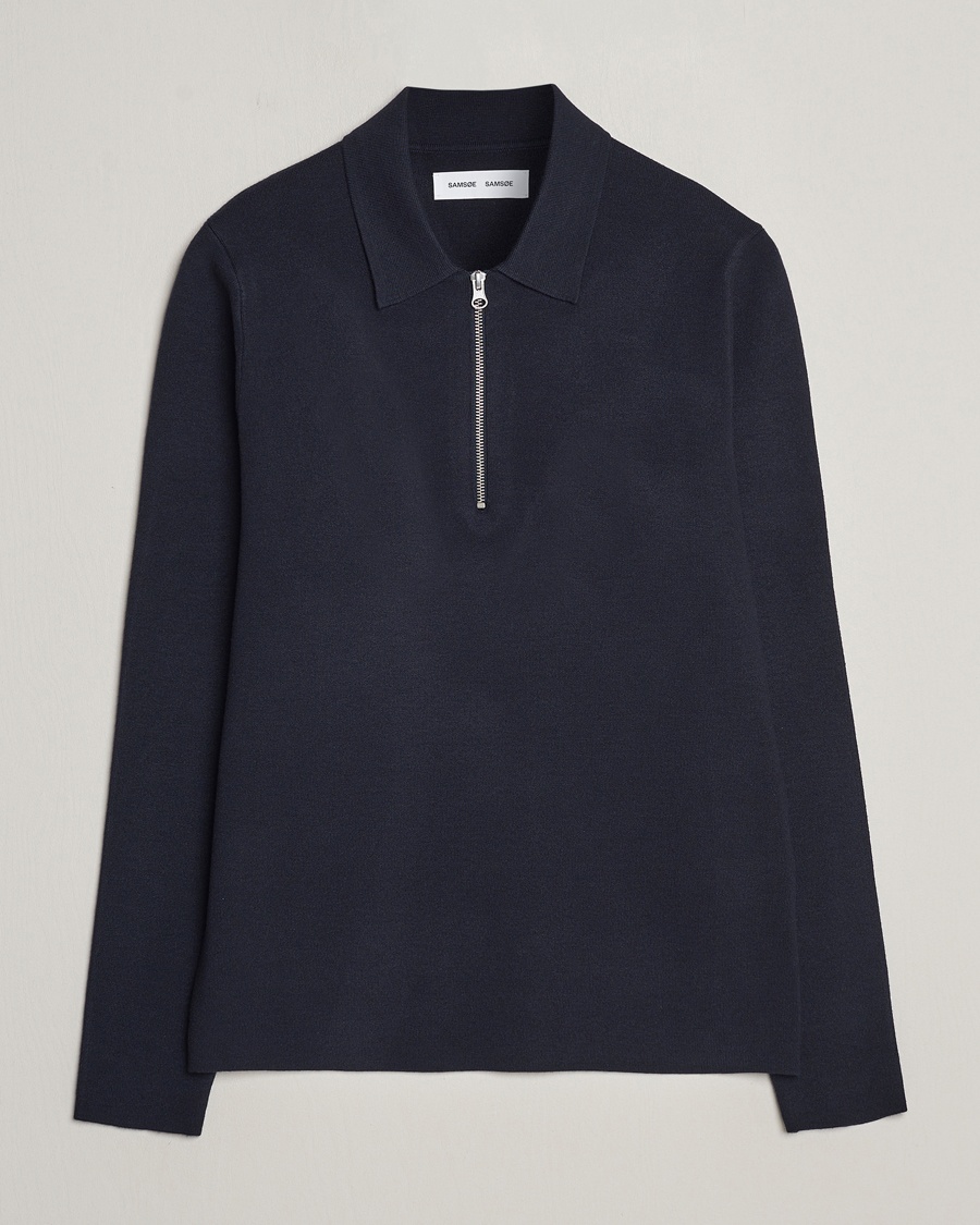 Samsøe Samsøe Guna Half Zip Sky Captain – Blauw