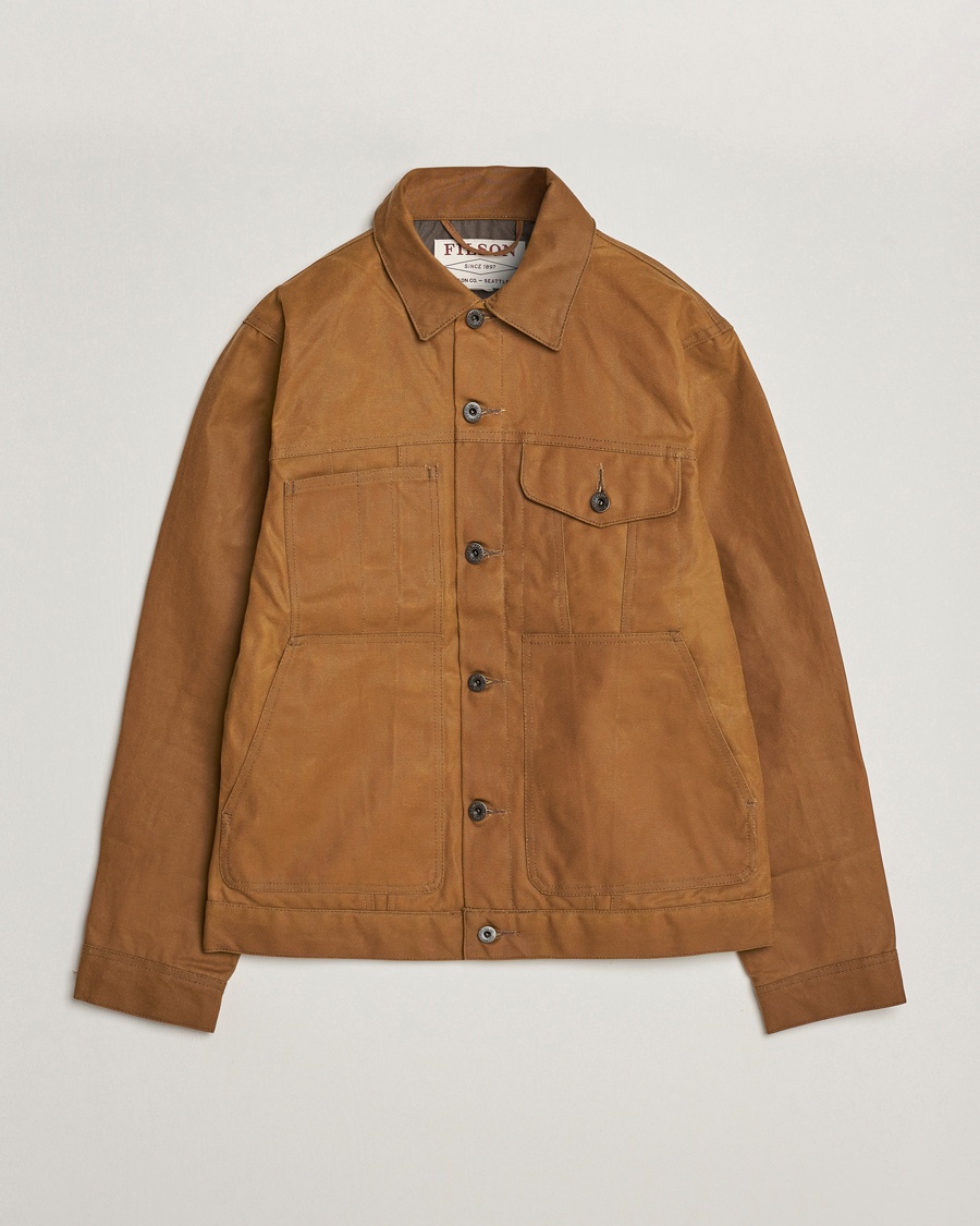 Filson Short Lined Tin Cloth Cruiser Dark Tan – Bruin