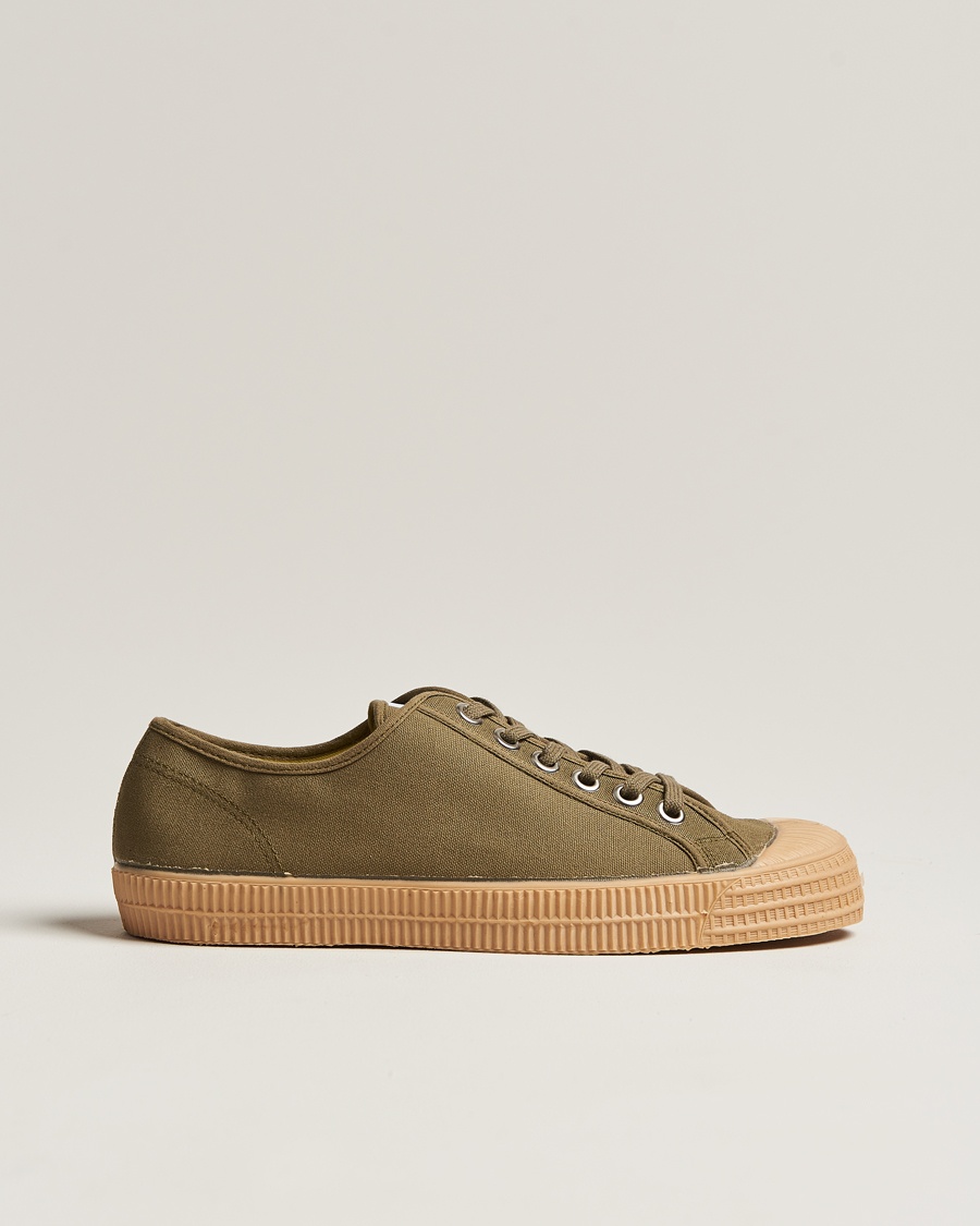 Novesta Star Master Organic Cotton Sneaker Military/Transparant – Groen