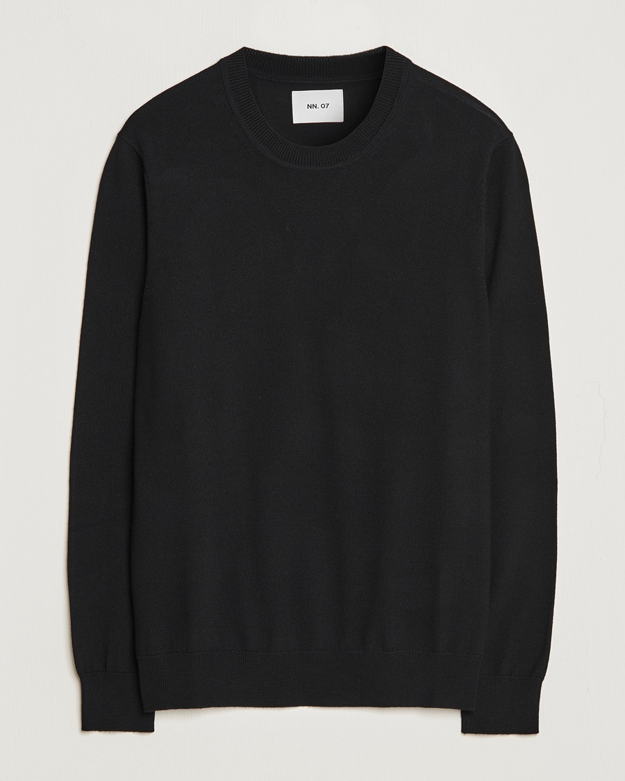 NN07 Ted Merino Crew Neck Pullover Black – Zwart