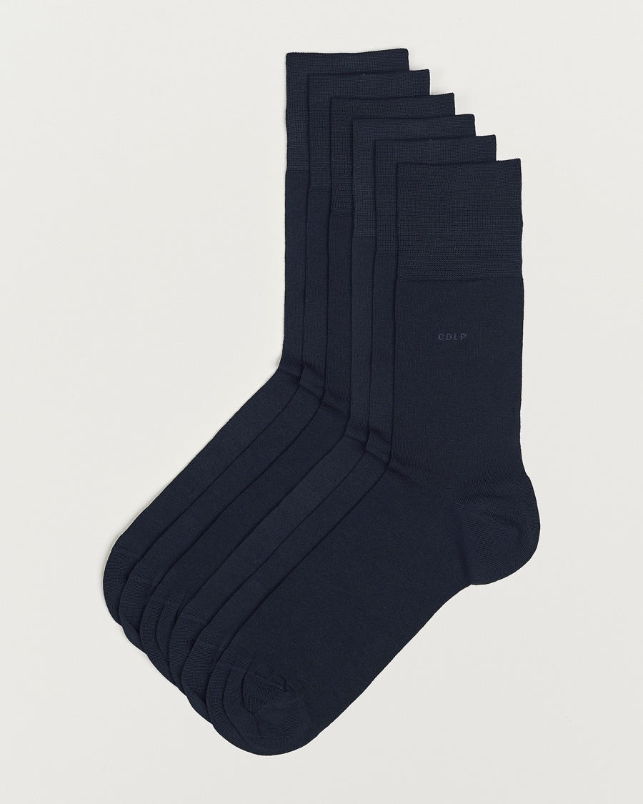 CDLP 6-Pack Cotton Socks Navy – Blauw