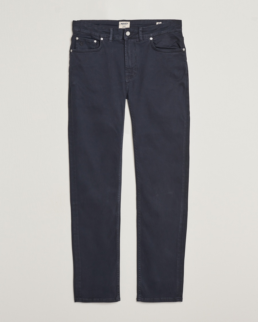 Heren | Morris | Morris | James Brushed 5-Pocket Pant Blue