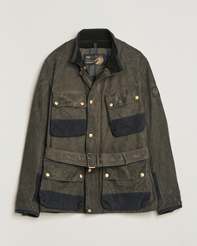 Heren | Belstaff | Belstaff | Patched Washed Waxed Trailmaster Fossil