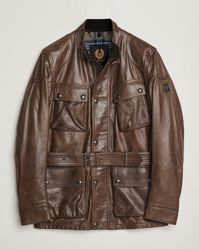 Heren | Belstaff | Belstaff | Trailmaster Panther Leather Jacket Antique Bronze