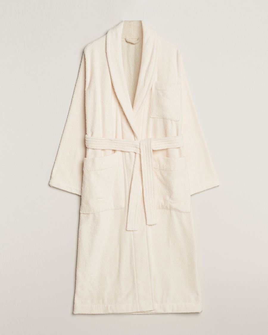 Tekla Organic Terry Bathrobe Ivory – Wit