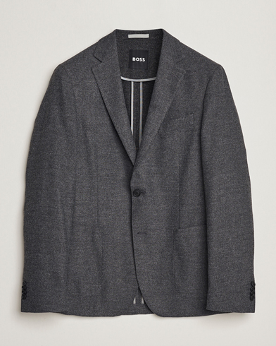 Heren | BOSS BLACK | BOSS BLACK | Hanry Tech Flannel Blazer Dark Grey