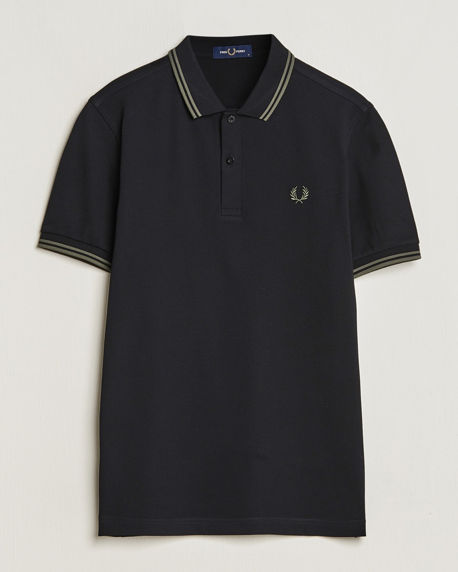 Fred Perry Twin Tipped Polo Shirt Black – Zwart