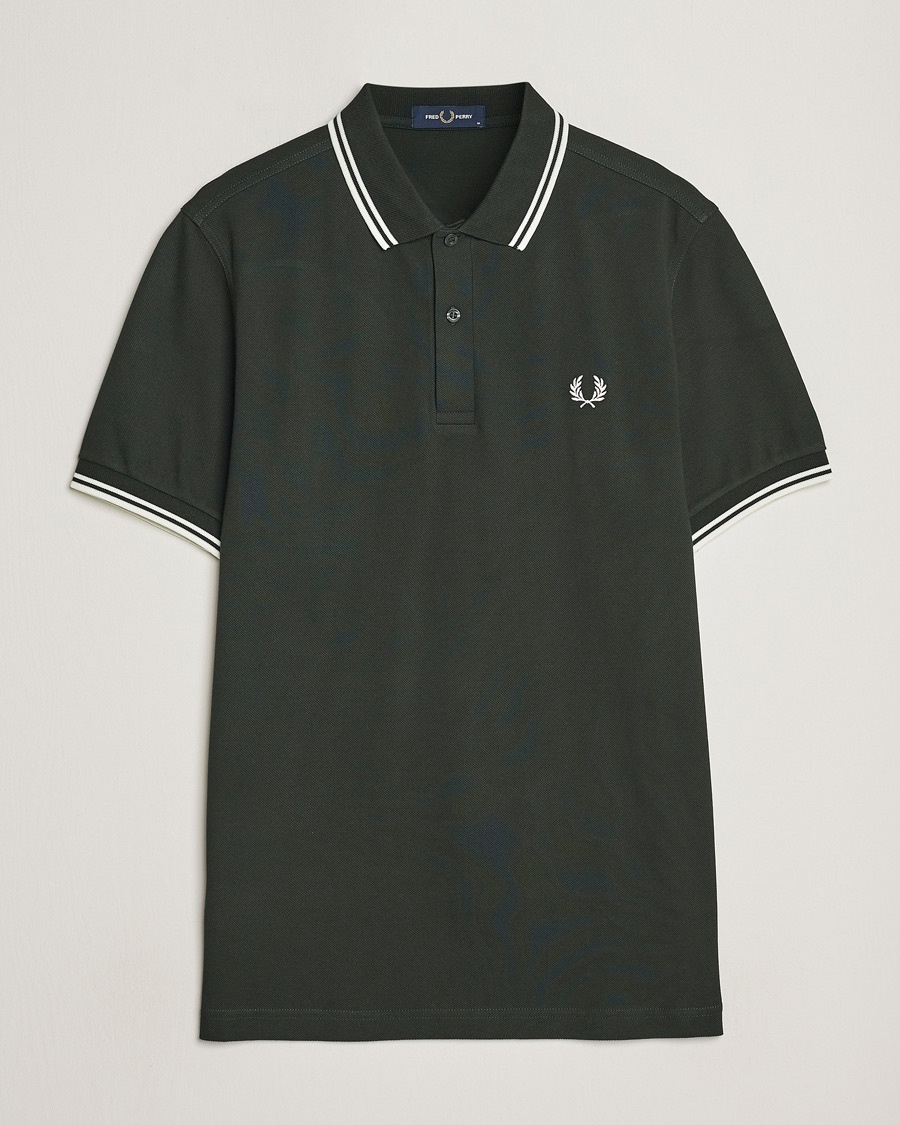 Fred Perry Twin Tipped Polo Shirt Night Green – Groen