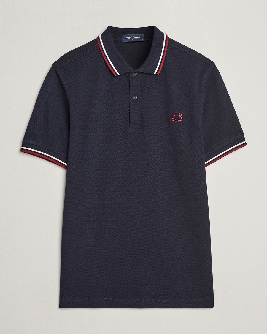 Fred Perry Twin Tipped Polo Shirt Navy – Blauw