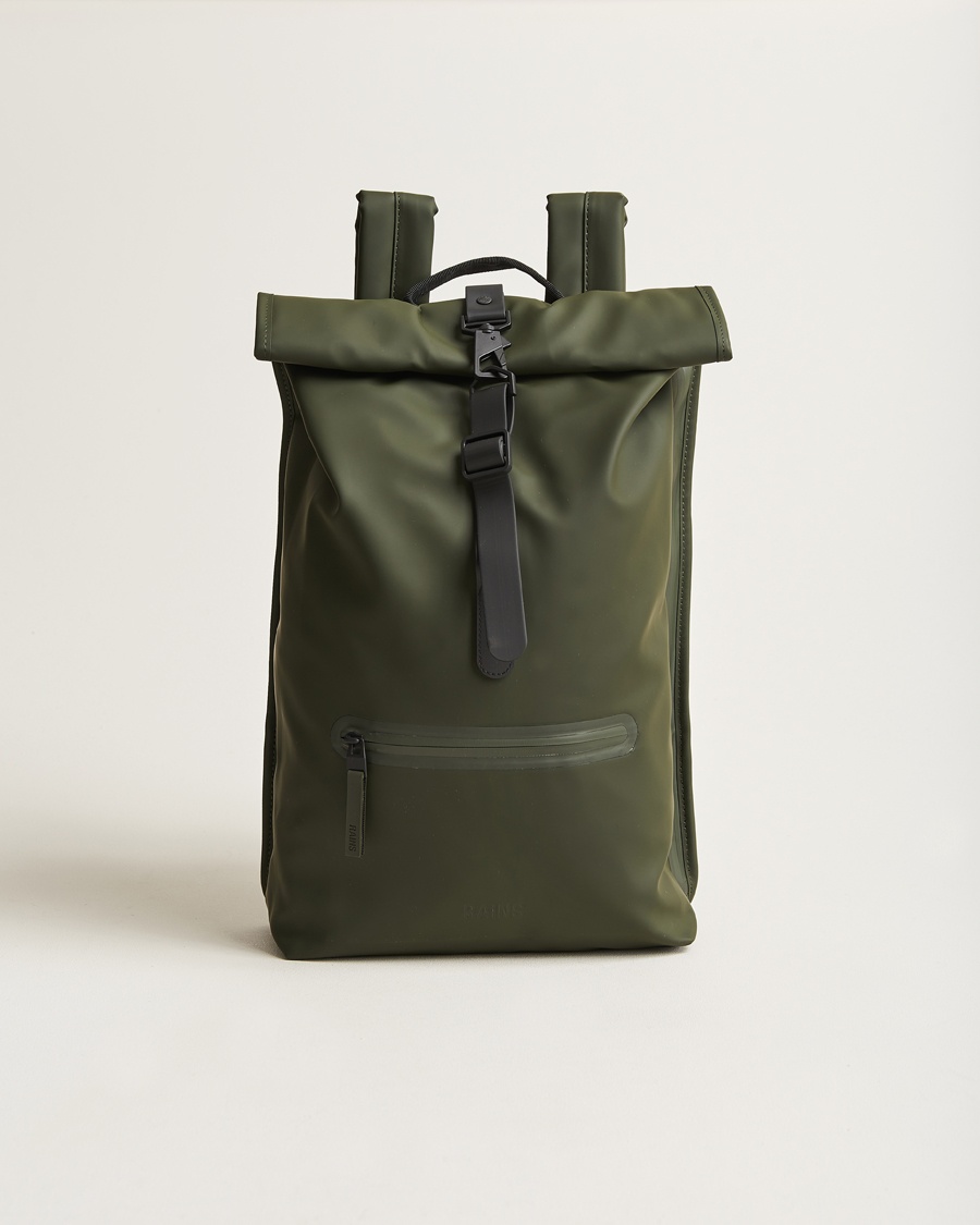 RAINS Rolltop Rucksack Green – Groen