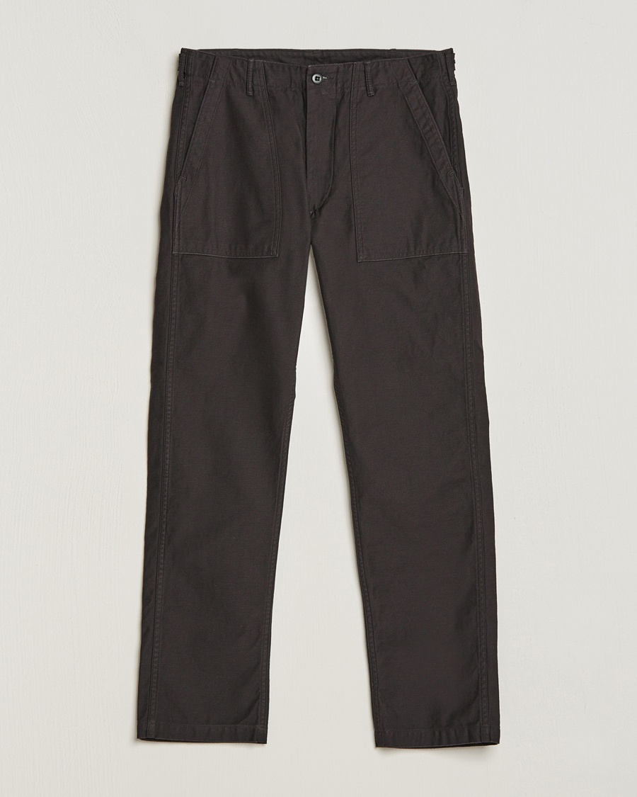 orSlow Slim Fit Original Sateen Fatigue Pants Black – Zwart