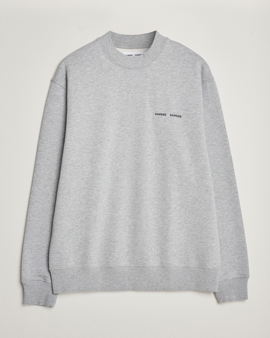 Samsøe Samsøe Norsbro Crew Neck Sweatshirt Grey Melange – Grijs