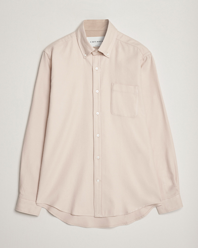 Heren | Sale | A Day's March | Moorgate Light Flanell Shirt Taupe Melange