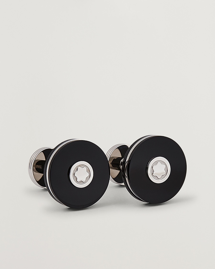 Montblanc Cufflinks Steel Black – Zwart