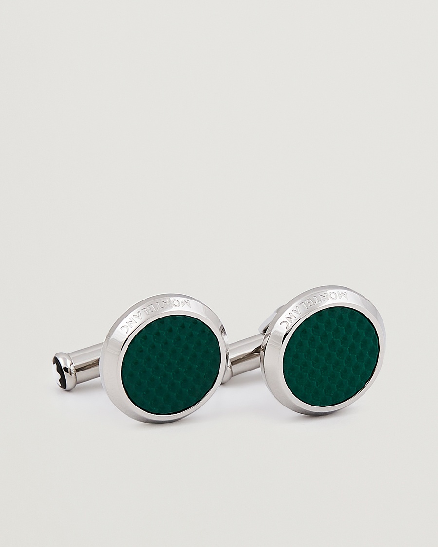Montblanc Cufflinks Meisterstück Green Steel – Groen
