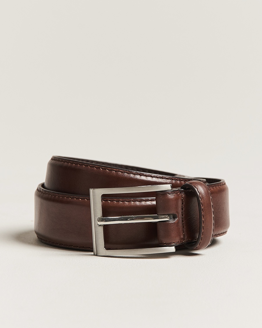 Heren | Personal Classics | Loake 1880 | Philip Leather Belt Dark Brown