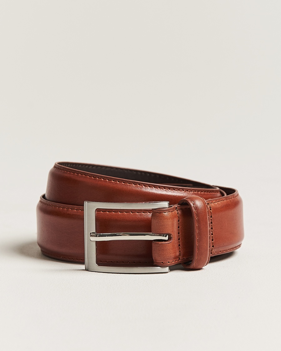 Loake Shoemakers Philip Leather Belt Mahogany – Bruin