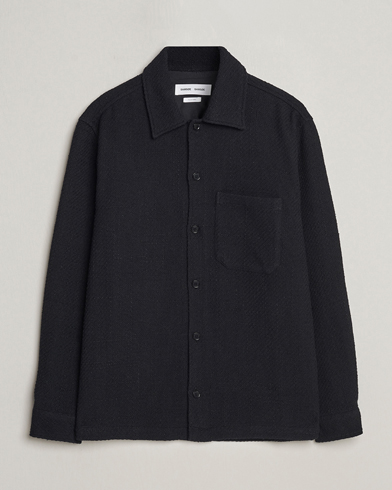 Heren | Overhemden | Samsøe & Samsøe | Sacastor Knitted Overshirt Black