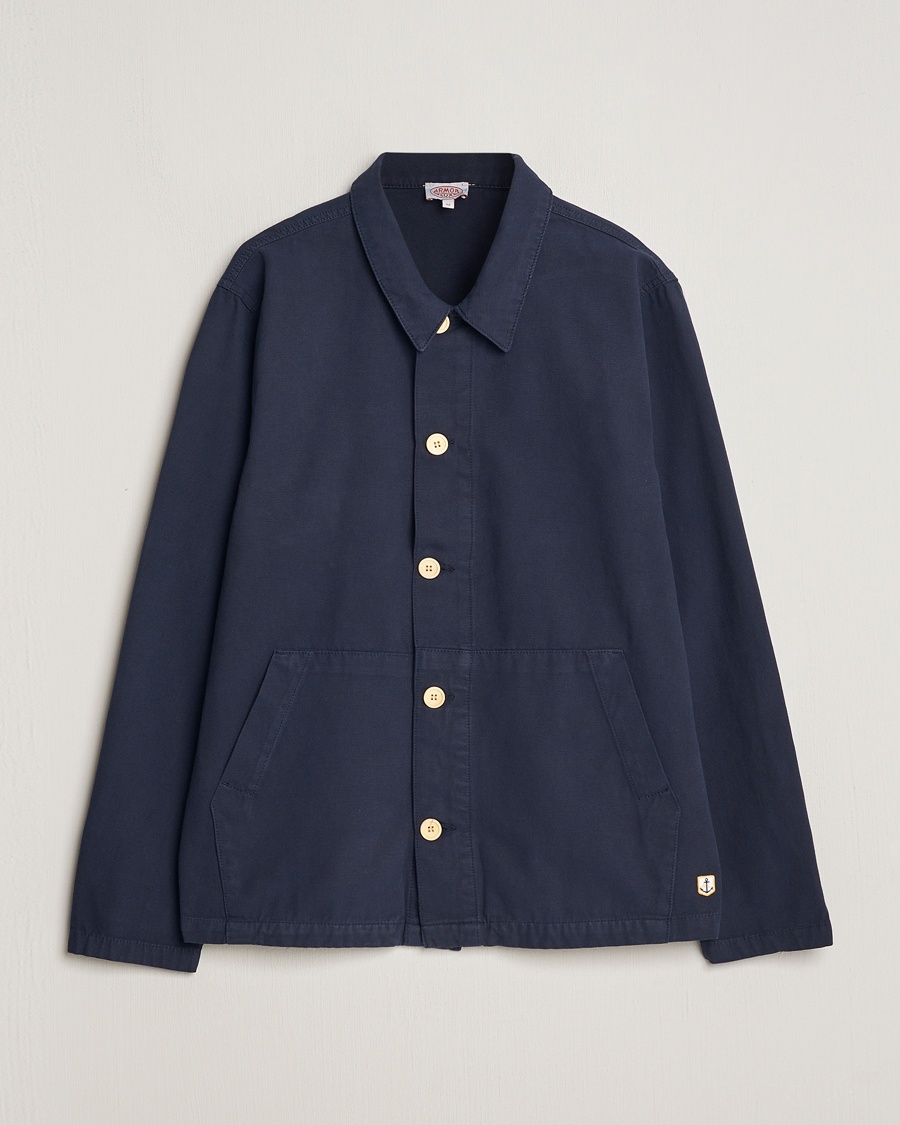 Heren | Lentejassen | Armor-lux | Veste Pecheur Heritage Overshirt Deep Marine