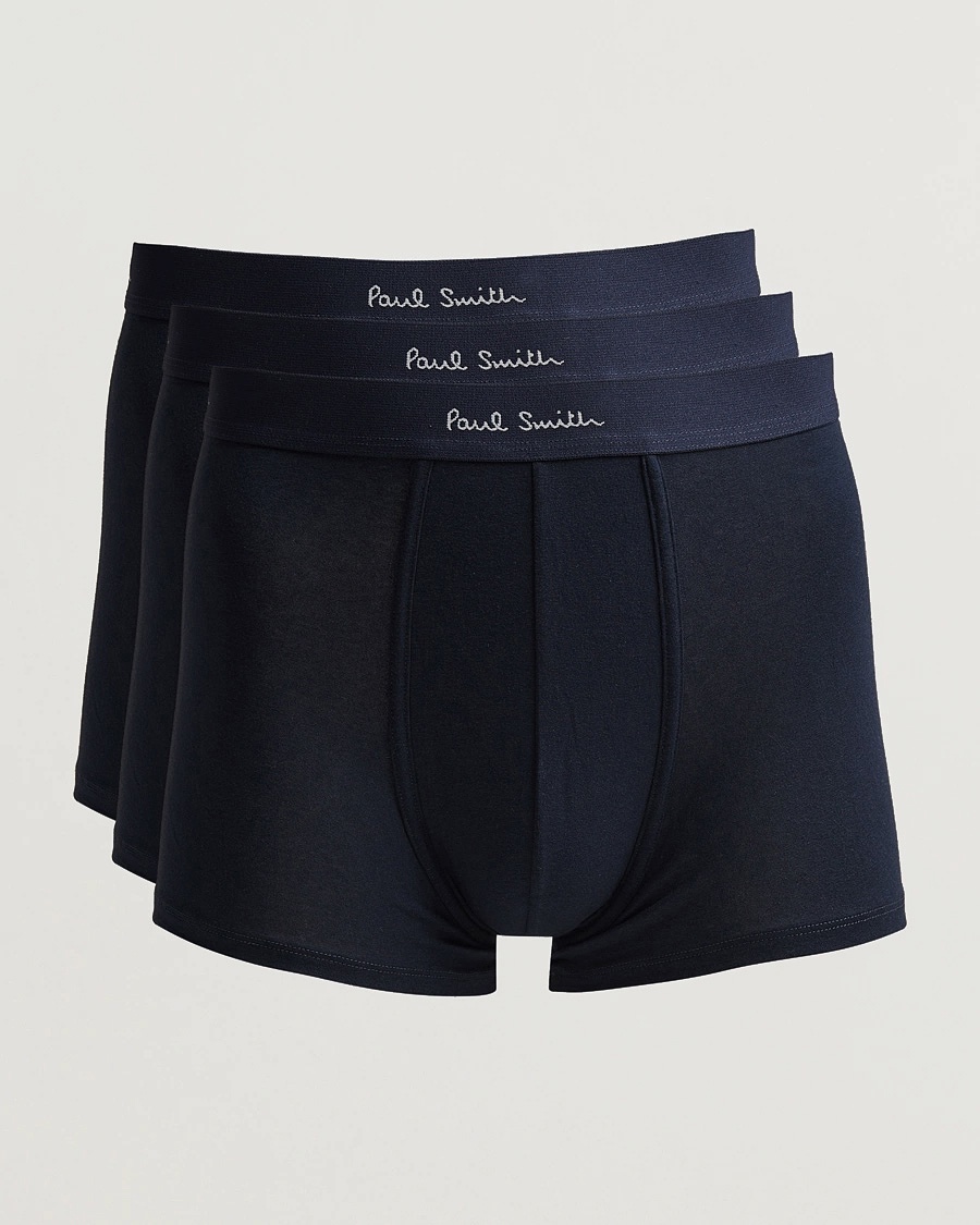 Paul Smith 3-Pack Trunk Navy – Blauw