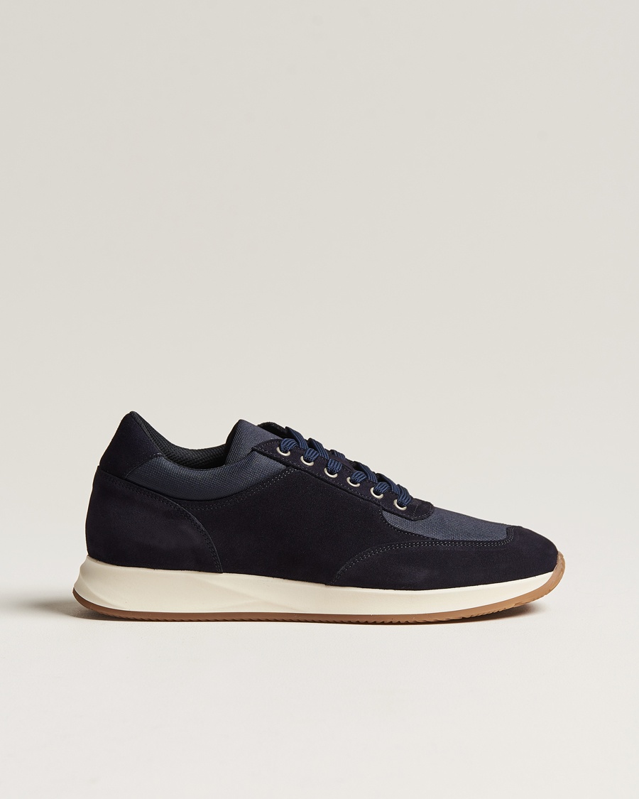 Heren | | Myrqvist | Stensund Running Sneaker Navy Suede