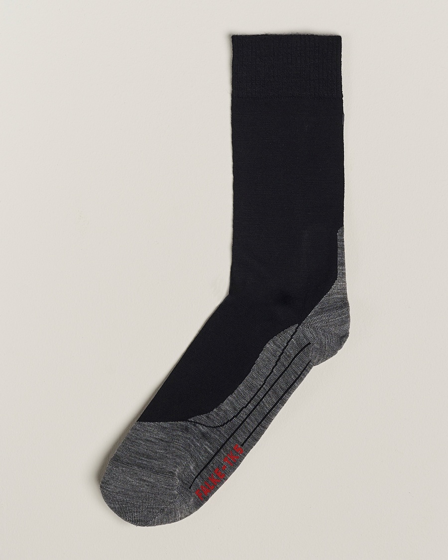 Falke TK5 Wander Trekking Socks Black Mix – Grijs