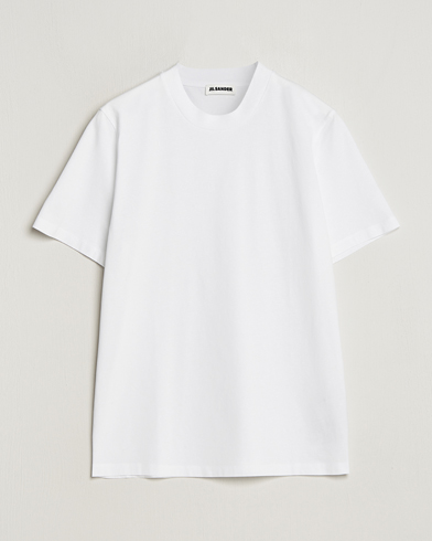 Heren | Jil Sander | Jil Sander | Round Collar Simple T-Shirt White