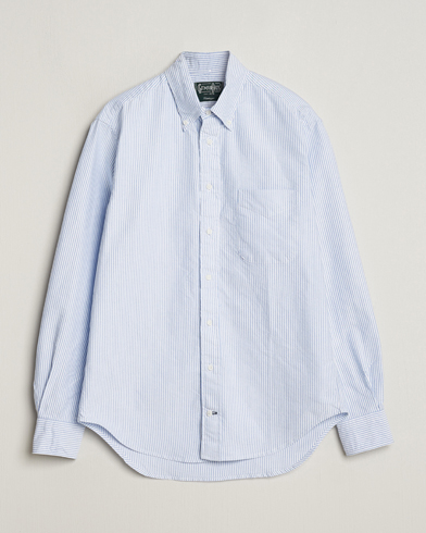 Heren | Overhemden | Gitman Vintage | Button Down Oxford Shirt Blue Stripe