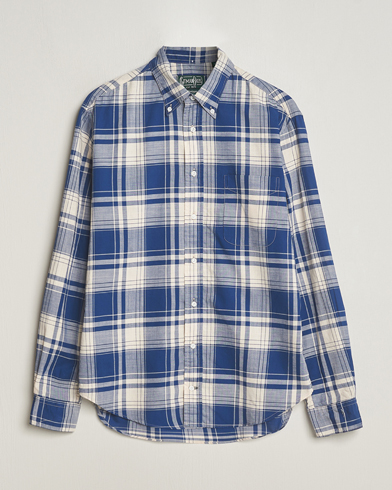 Heren | Overhemden | Gitman Vintage | Button Down Madras Shirt Blue Check
