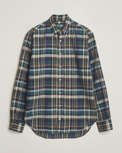 Heren | Overhemden | Gitman Vintage | Button Down Madras Shirt Green Check