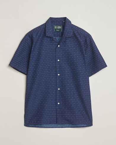Heren | Overhemden | Gitman Vintage | Japanese Dobby Camp Shirt Navy