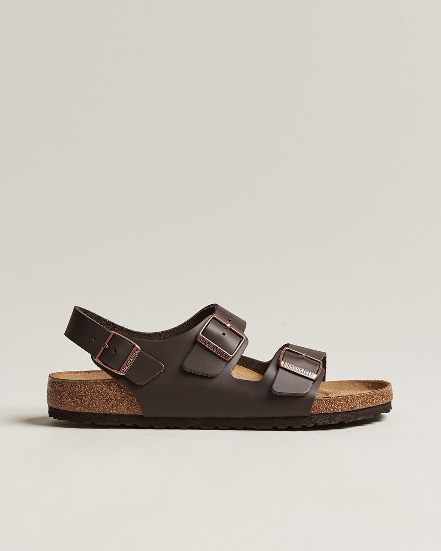 Heren | Binnenkort op voorraad | BIRKENSTOCK | Milano Classic Footbed Dark Brown Leather
