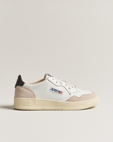 Heren | Sneakers | Autry | Medalist Low Leather/Suede Sneaker White/Black