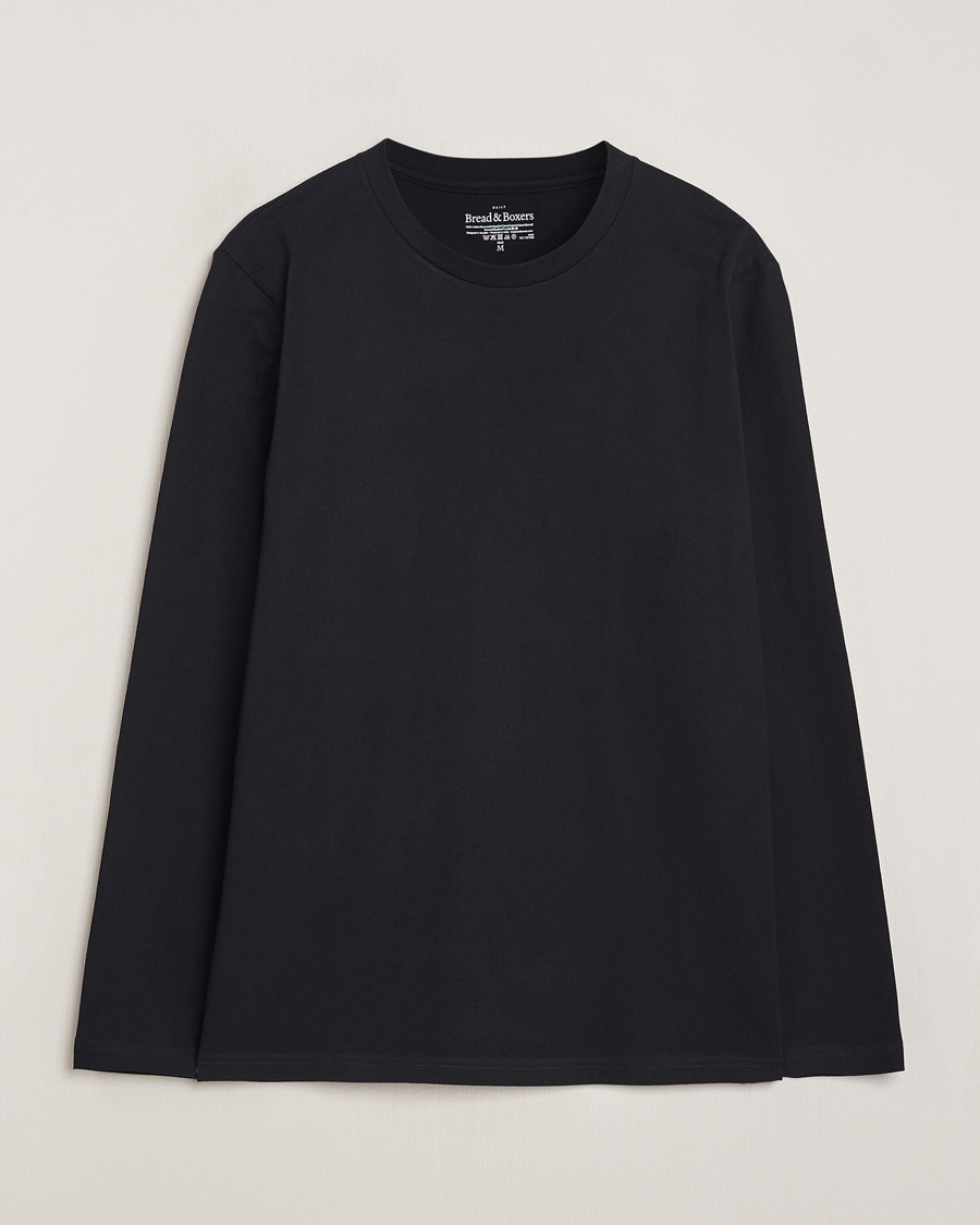 Bread & Boxers Long Sleeve T-Shirt Black – Zwart