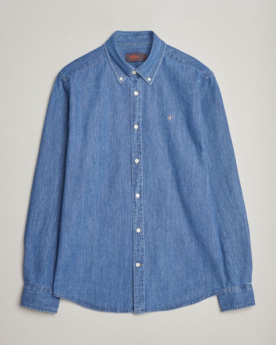 Heren | Morris | Morris | Classic Fit Denim Shirt Blue