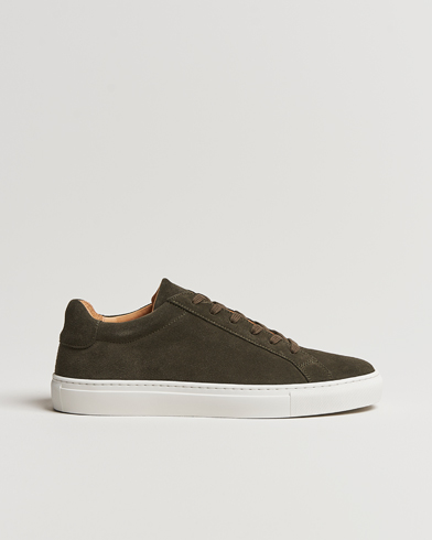 Heren | Sneakers | A Day's March | Suede Marching Sneaker Dark Olive