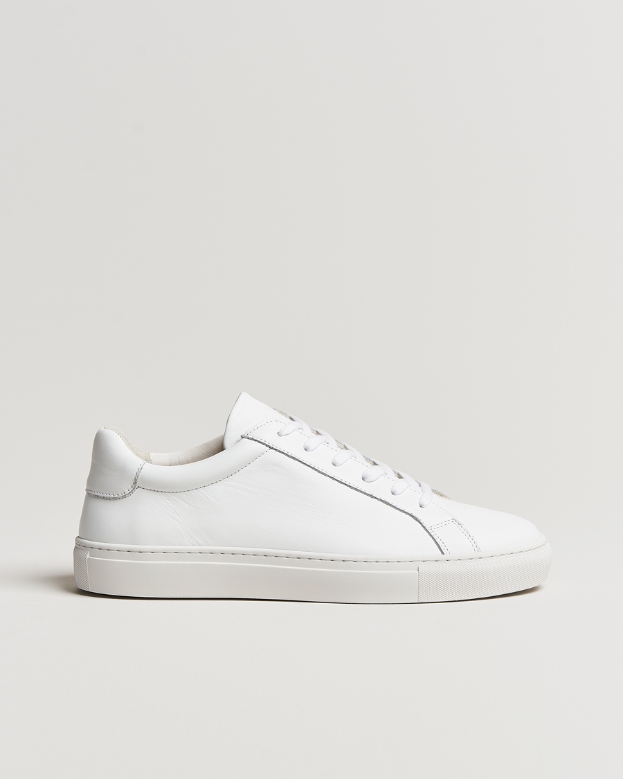 Heren | A Day's March | A Day's March Leather Marching Sneaker White