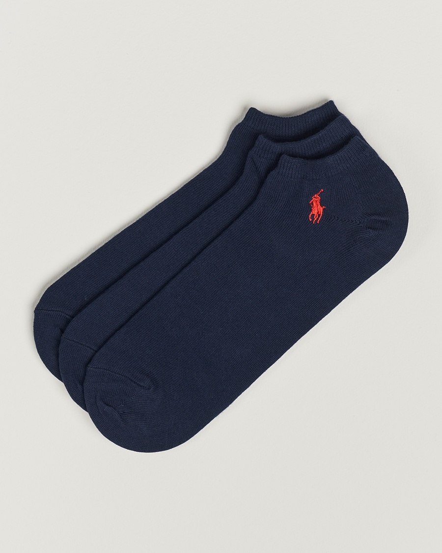 Polo Ralph Lauren 3-Pack Ghost Sock Navy – Blauw