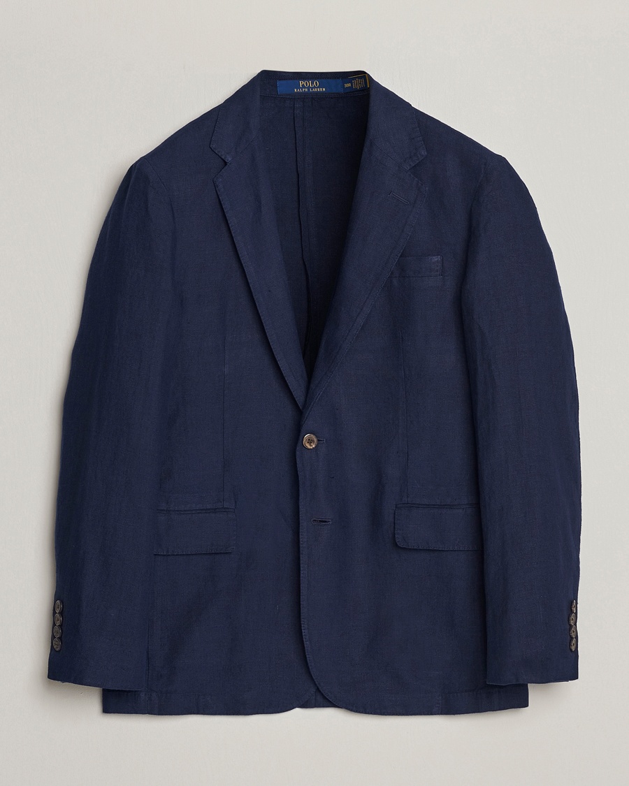 Polo Ralph Lauren Linen Sportcoat Navy – Blauw