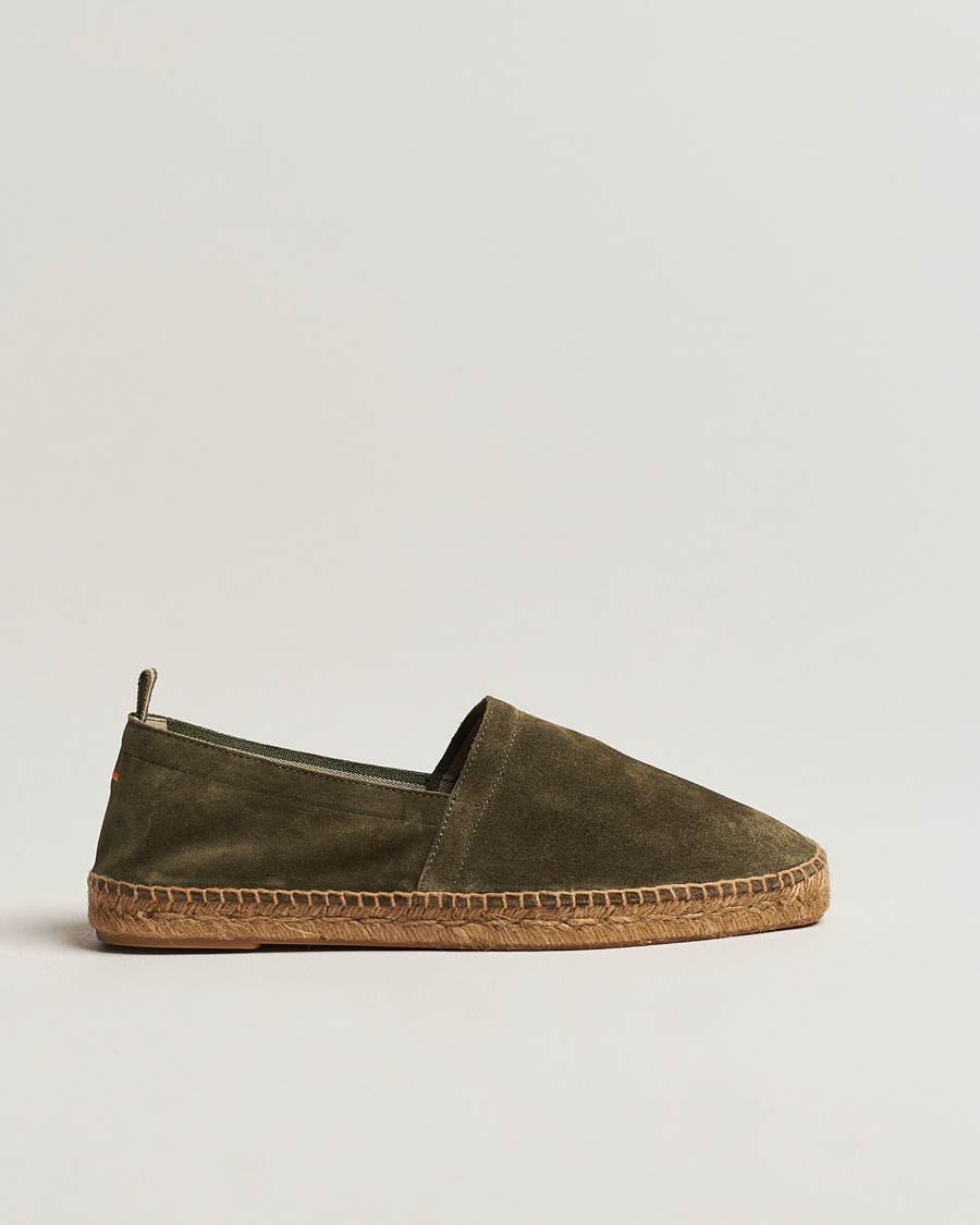 Castañer Pablo Casual Suede Espadrilles Verde Bosque – Groen