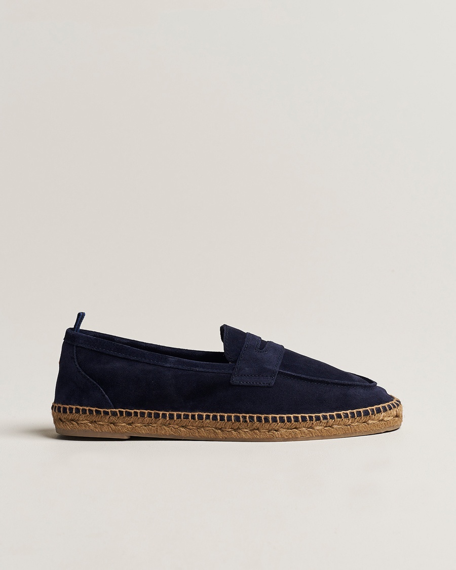 Heren | | Castañer | Nacho Casual Suede Loafers Azul Oscuro